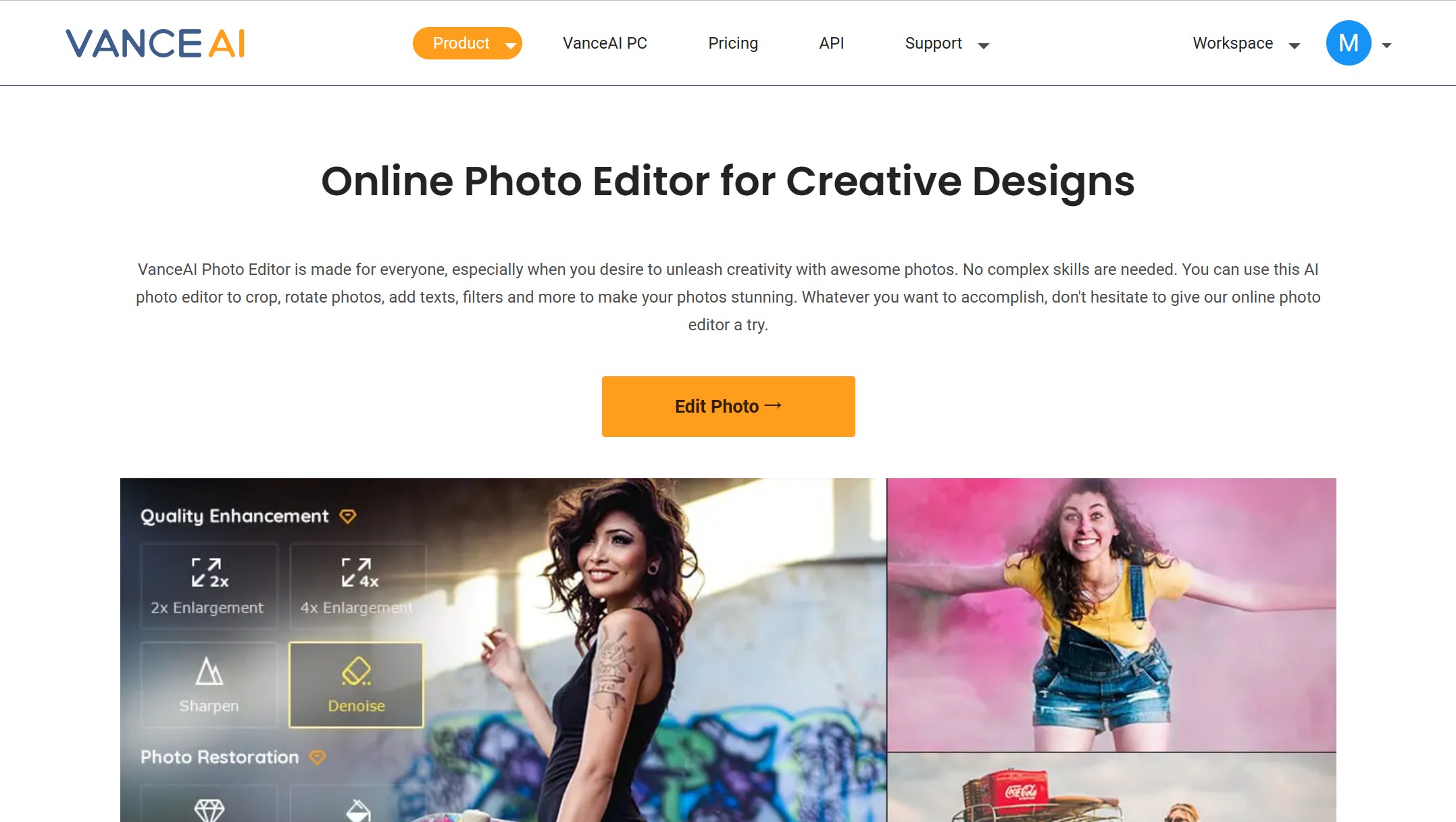 VanceAI Photo Editor